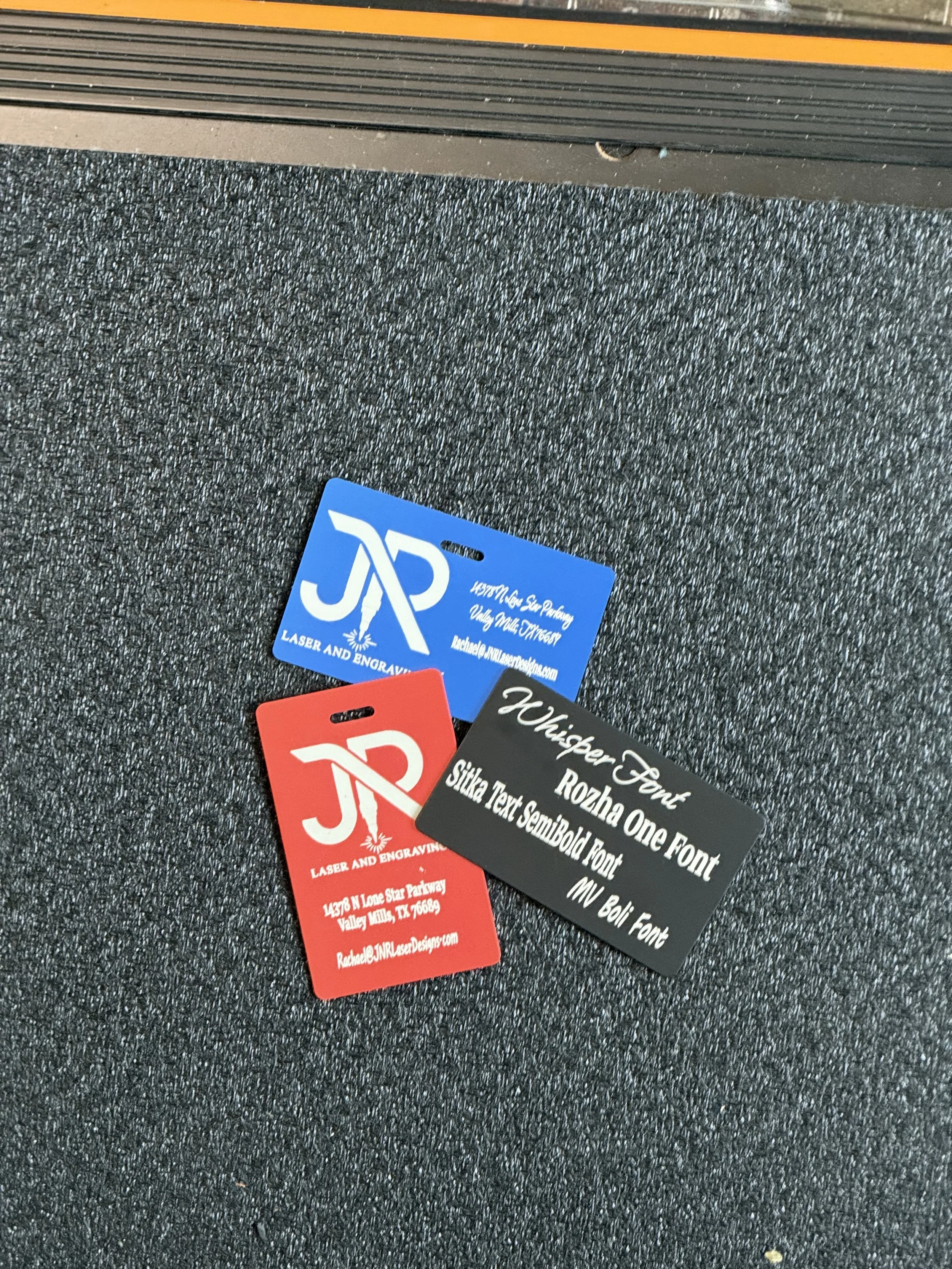 Metal Luggage Tags - set of 4