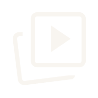 Icon of a play button on a media card, with two stacked media cards in the background.