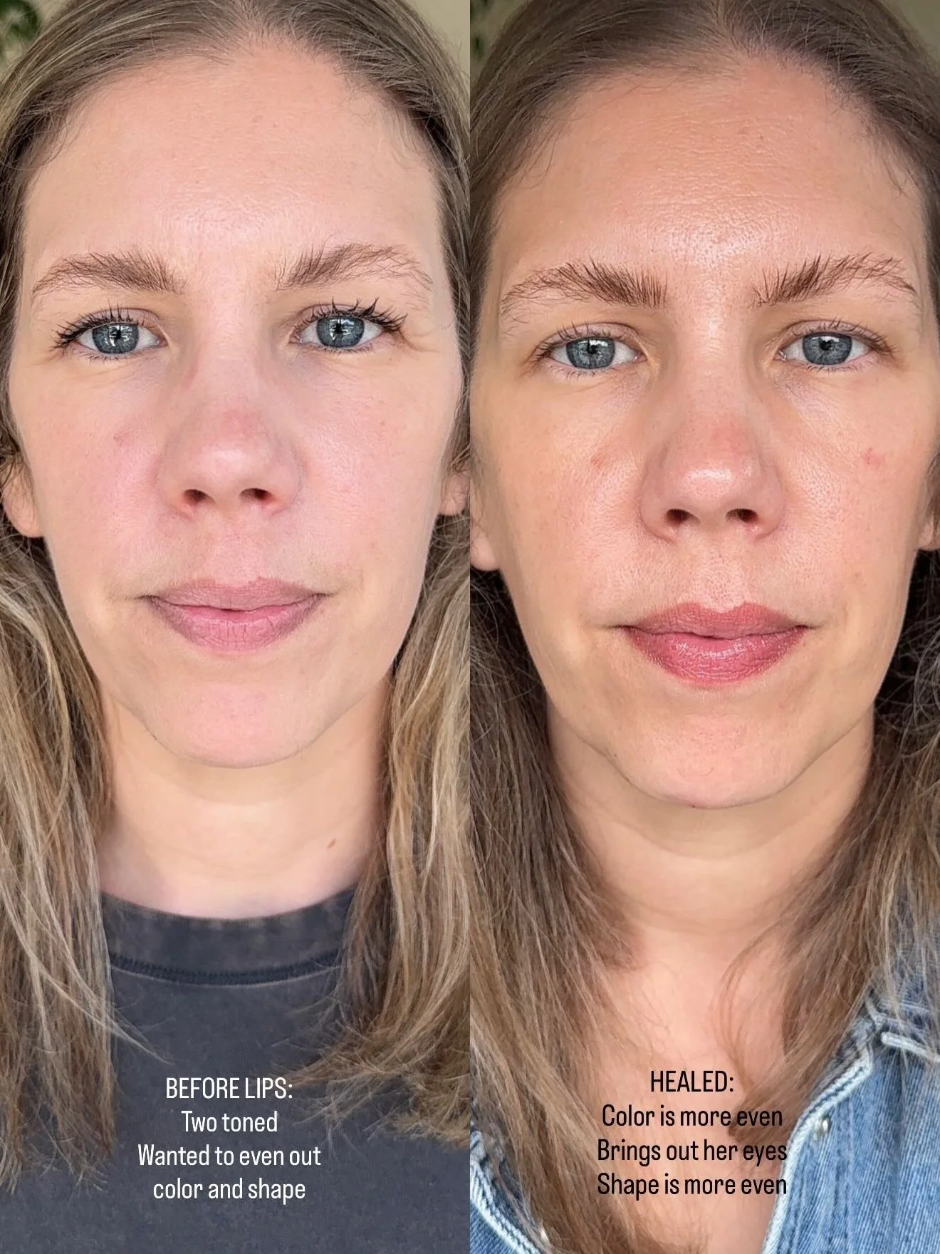 Healed lip blush one session ❤️ Lasts 2-6 years depending on skin and saturation goals! 
&bull;
&bull;
@yorokobibrows 
@yorokobibrows 
@yorokobibrows 
&bull;
&bull;
#sandiegobrows #sandiegolips #sandiegolipblush #lipblushsandiego #eyelinersandiego sa