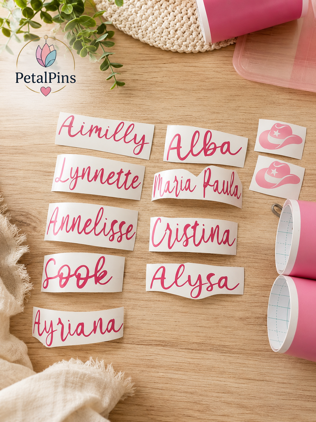Personalized Vinyl Name Decals