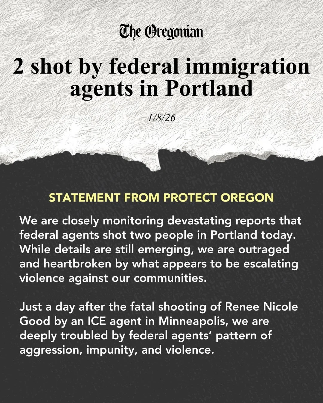 Statement from Protect Oregon.