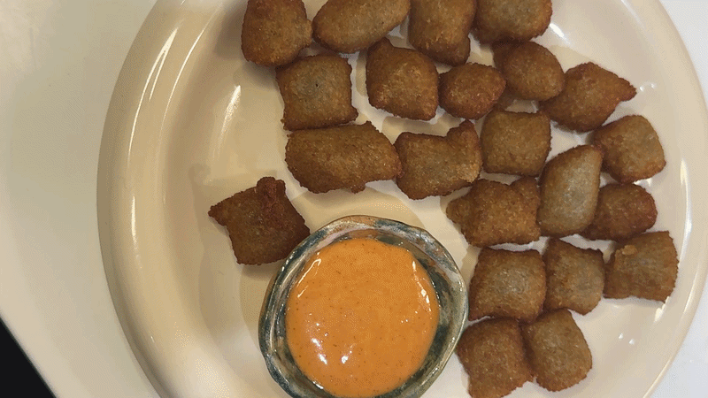 Close Up / Preparing red meat on the barbecue grill.