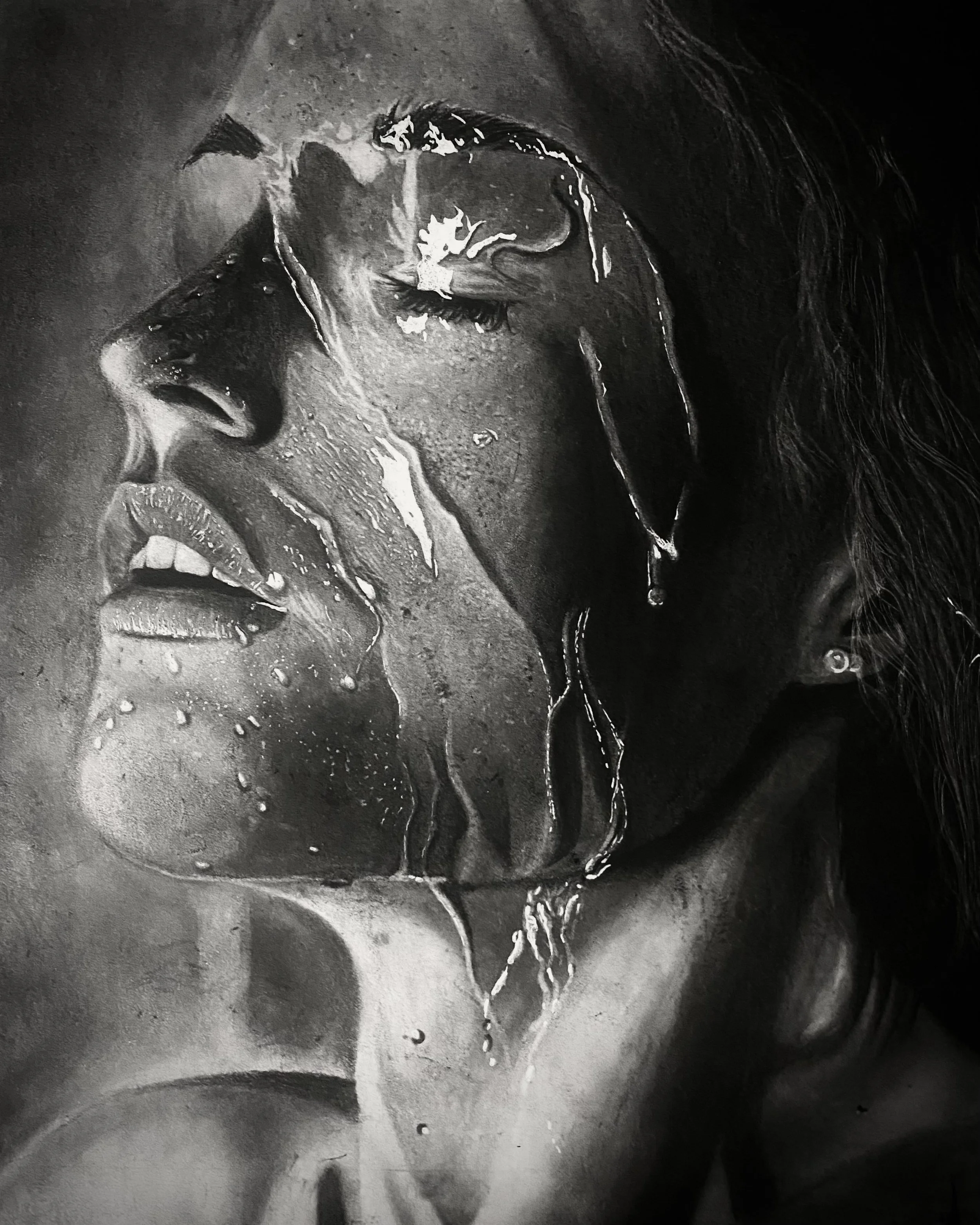 "Cleansing" Sold 11x14in Charcoal 2025
