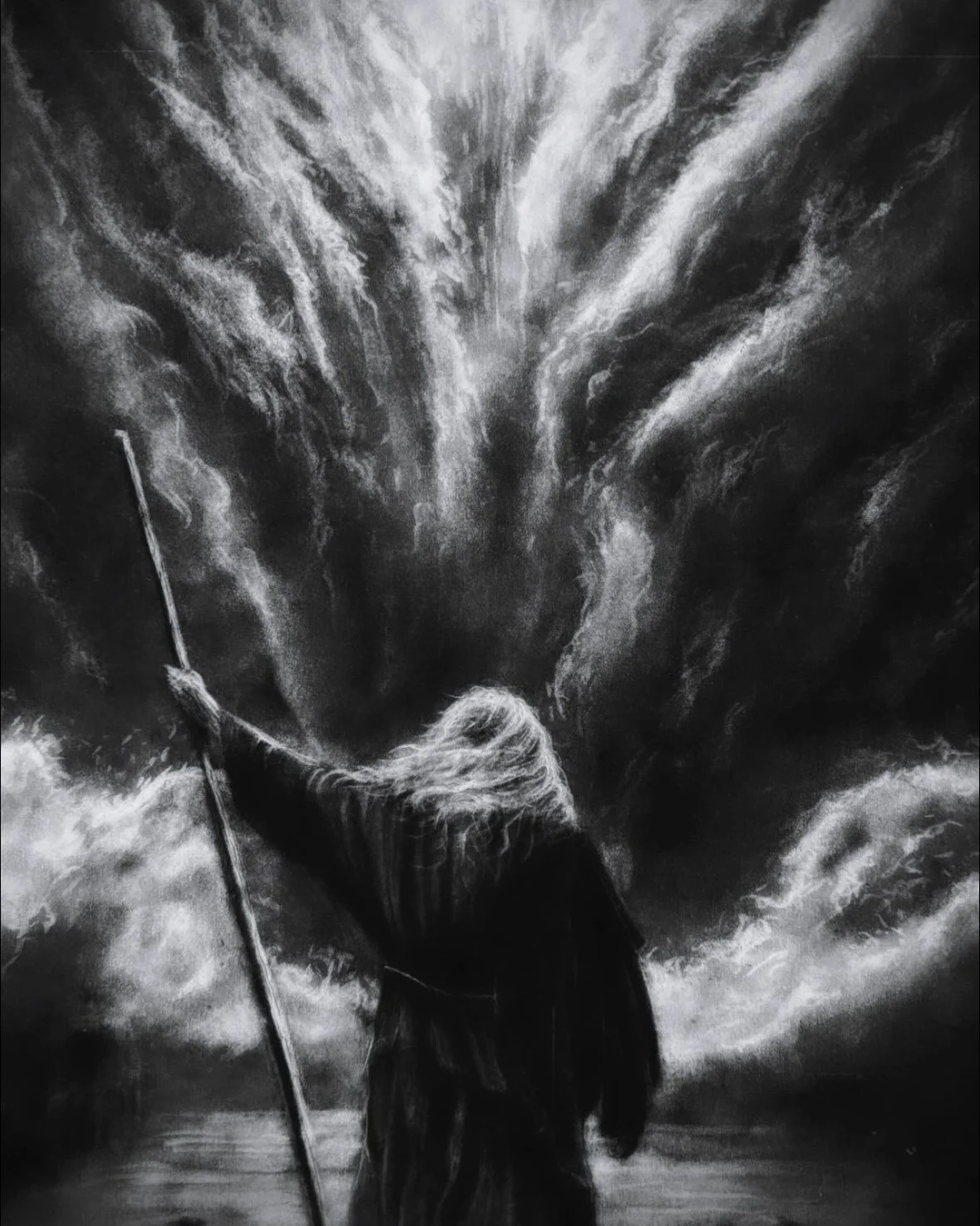 "Faith" $2600 11x14in Charcoal 2025
