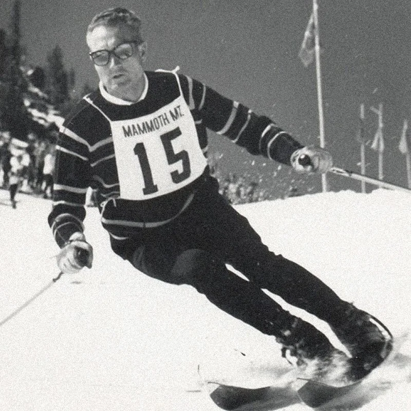 Dave McCoy skiing at Mammoth Mountain