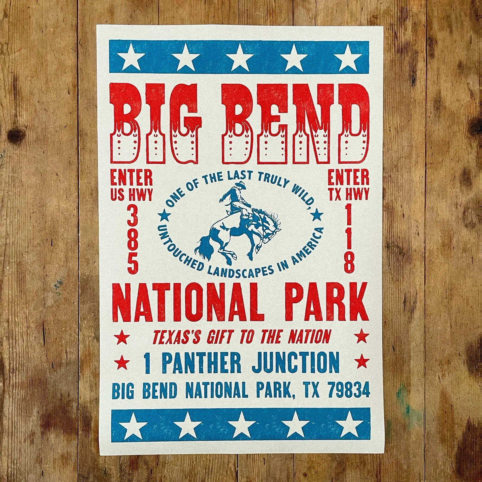 New Big Bend poster.

This one pulls from old Texas roadside graphics, letterpress posters and western ephemera, with the highways into the park worked directly into the design.

Original artwork by Habilis Supply Co., available now.
Link in Bio

&md