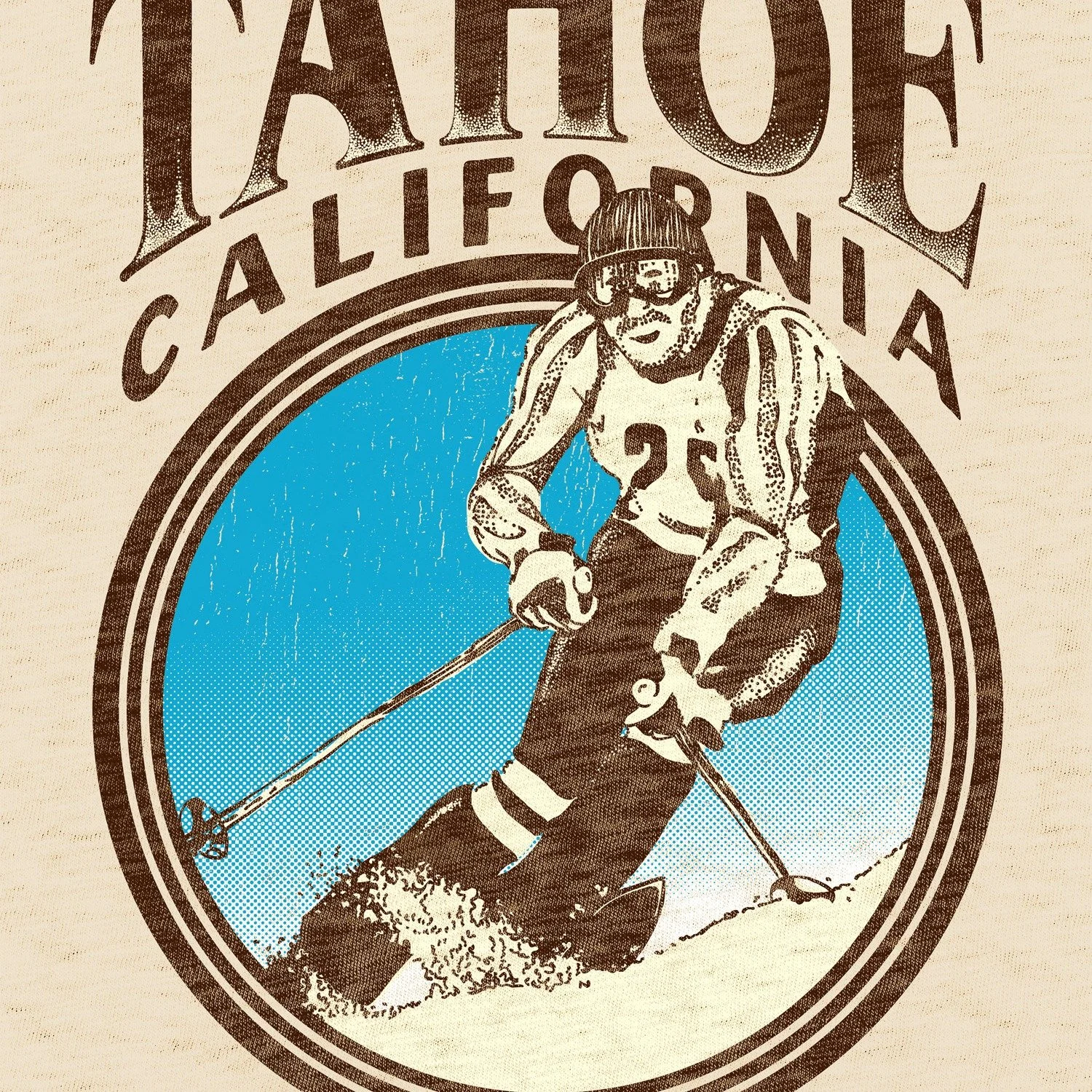 Decided to work on something a little different today. Winter is coming and i've always loved those old ski graphics. Hoping for a big winter and a chance to get out to Tahoe for some time in the snow this season.

- - - - 
#tahoe #skiing #graphictee