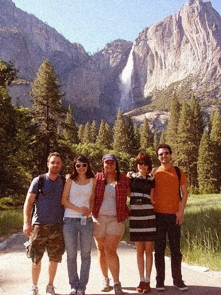 A Group of Friends Posing for a Photo in Yosemite Valley