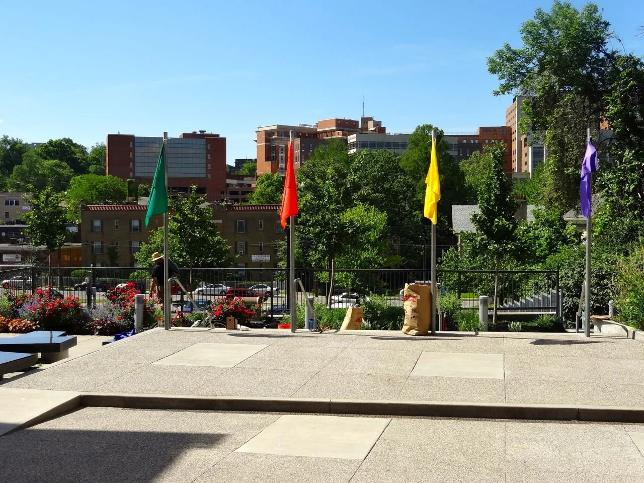 Volunteers Beautify Clifton Plaza