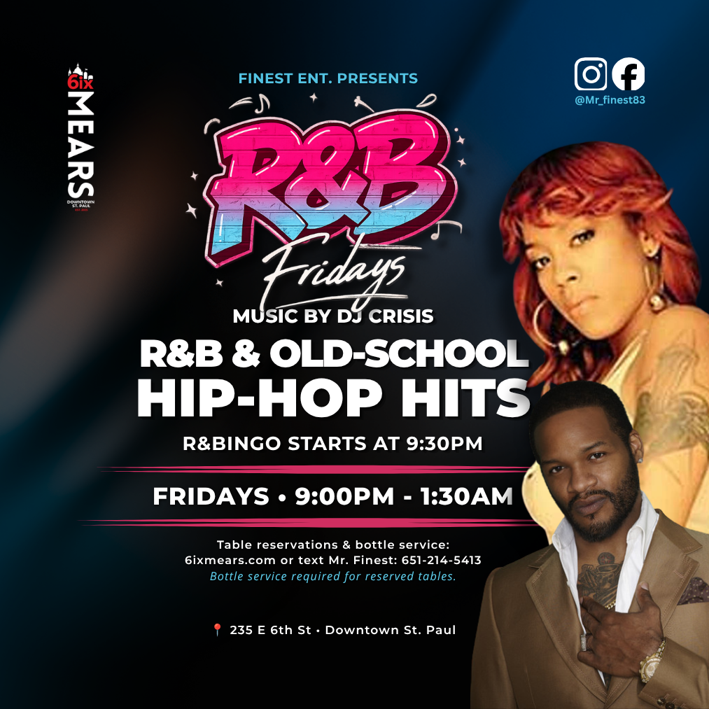 R&amp;B Friday Dance Party &amp; Bingo in St. Paul | July 17, 2026