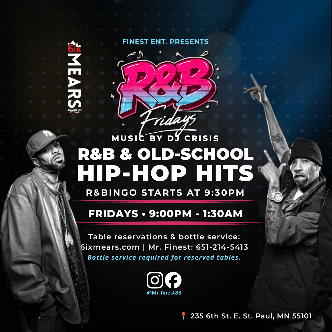 R&amp;B Fridays: Old-School Hip-Hop, Dance Party &amp; R&amp;Bingo | August 14, 2026