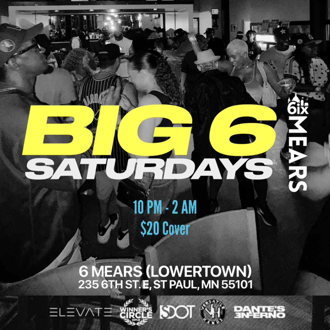 Big 6 saturday black and white general flyer