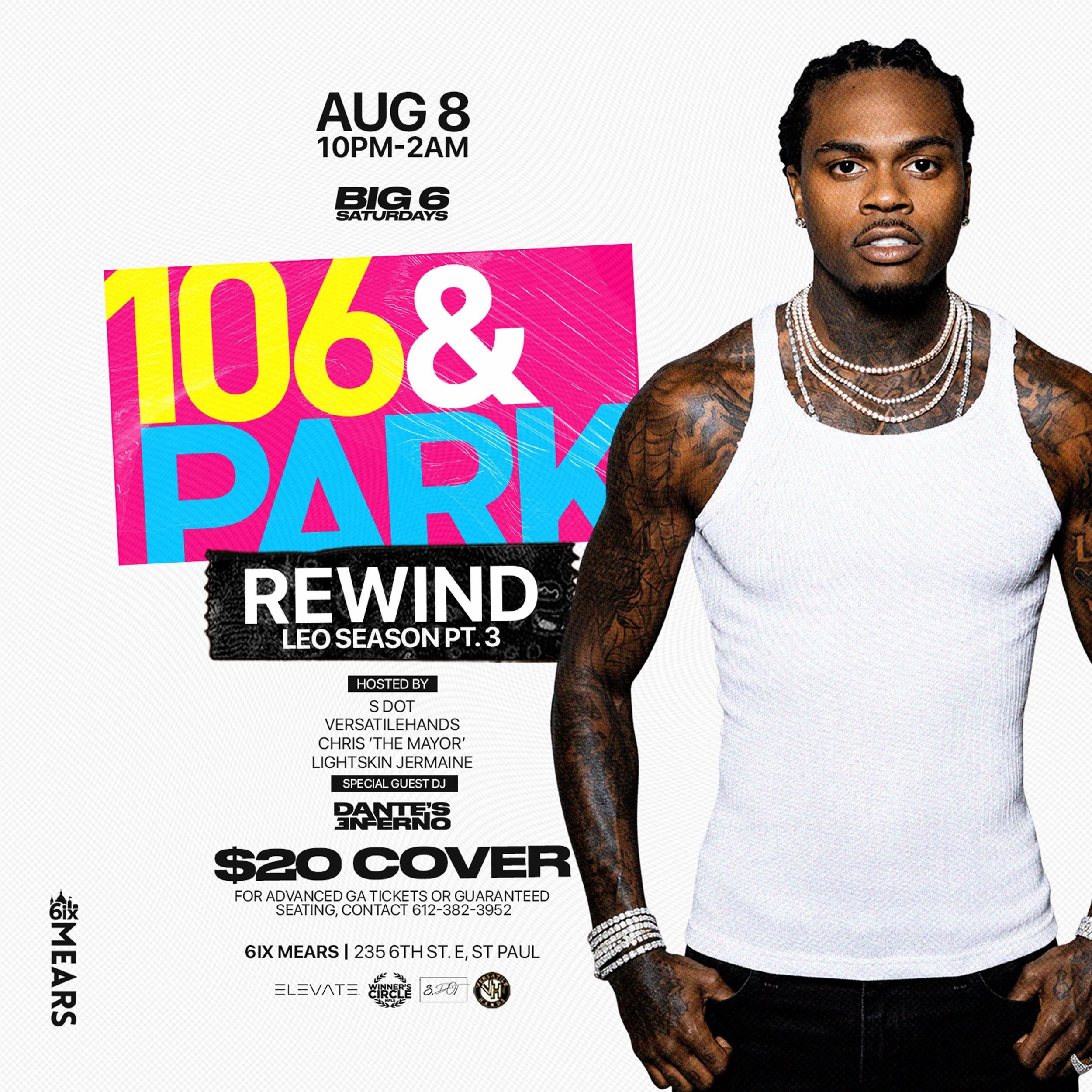 Big 6 Saturday: 106 &amp; Park Rewind Dance Party | August 8, 2026