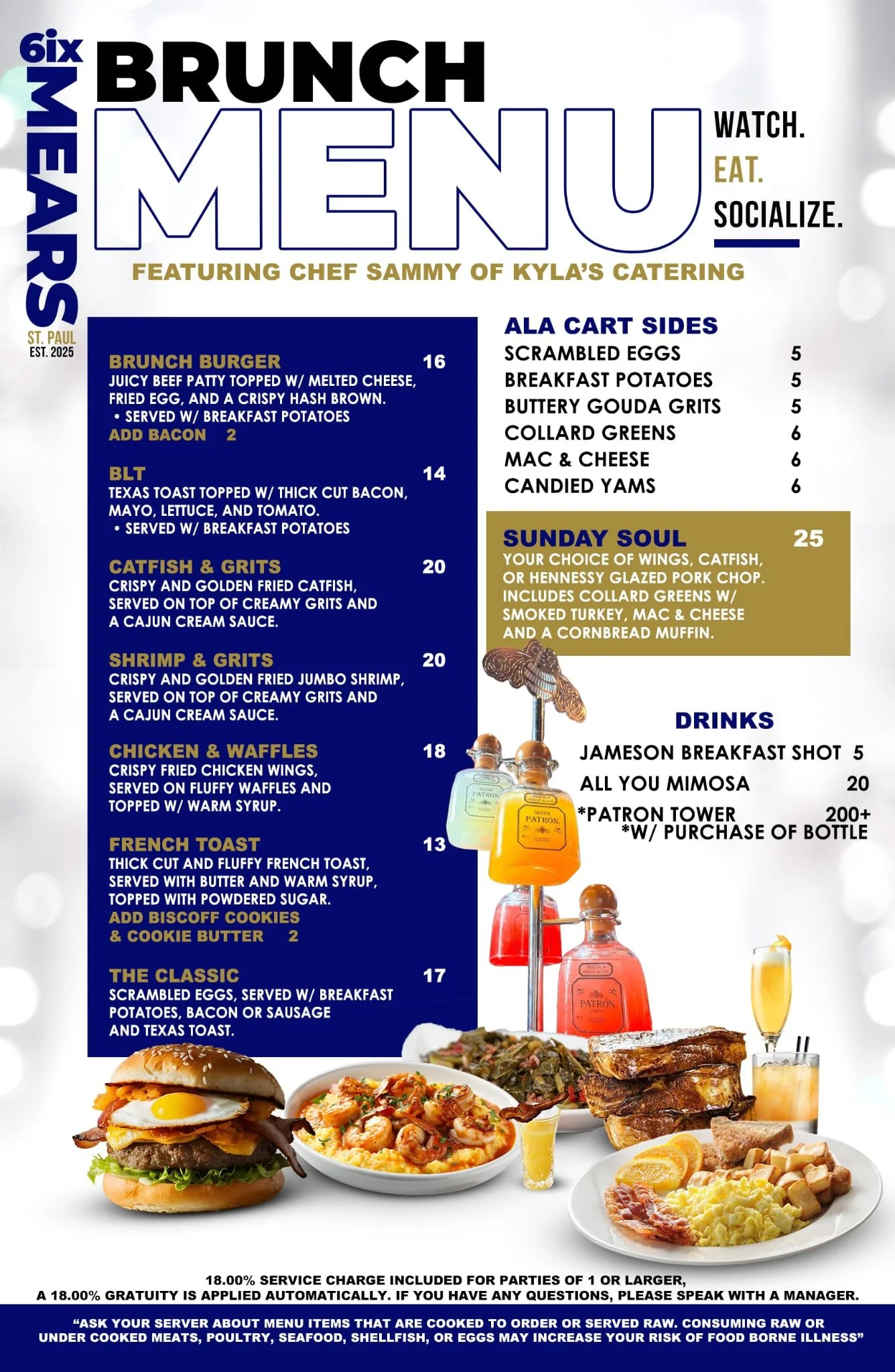 Sunday Brunch Menu