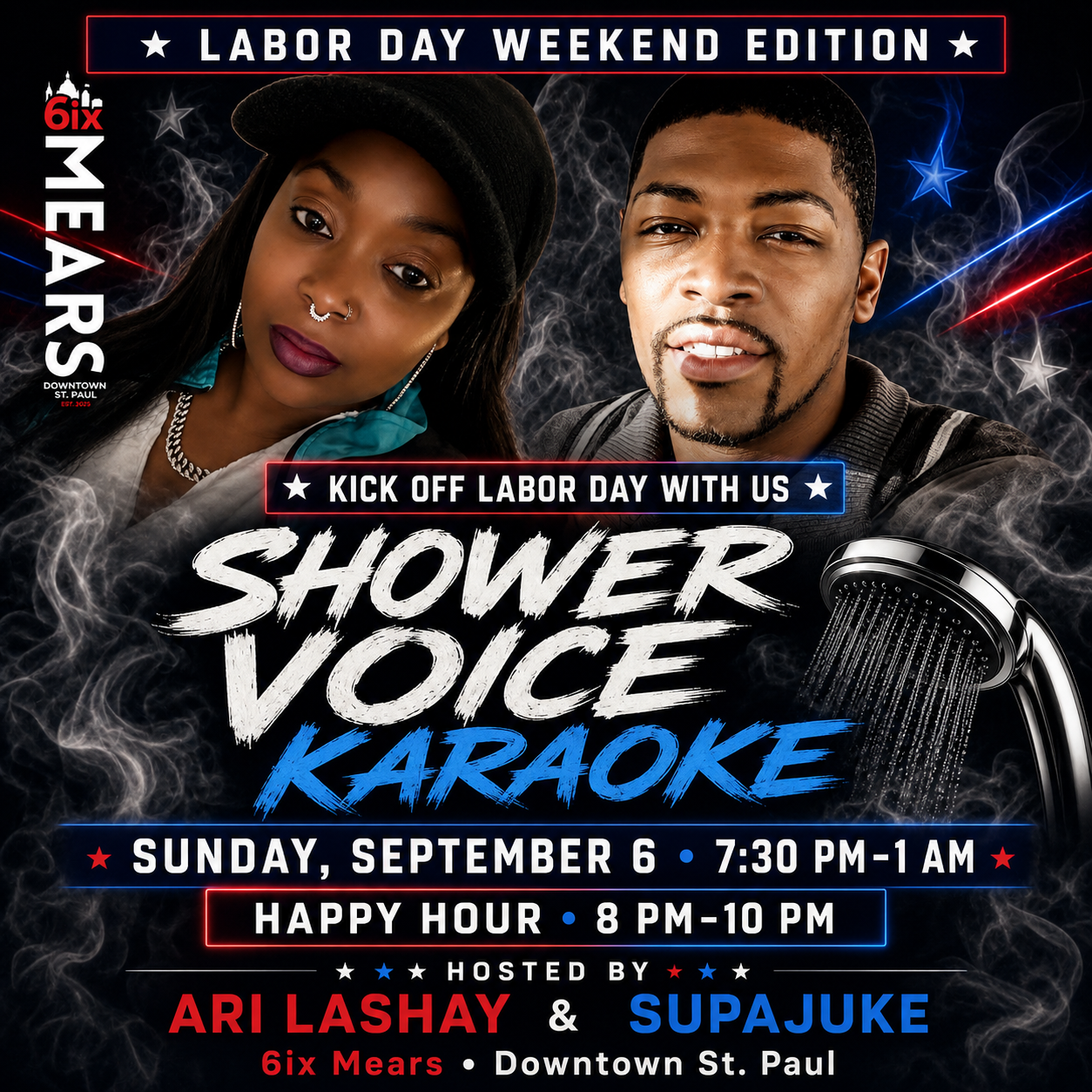 Labor Day Weekend Shower Voice Karaoke | September 6