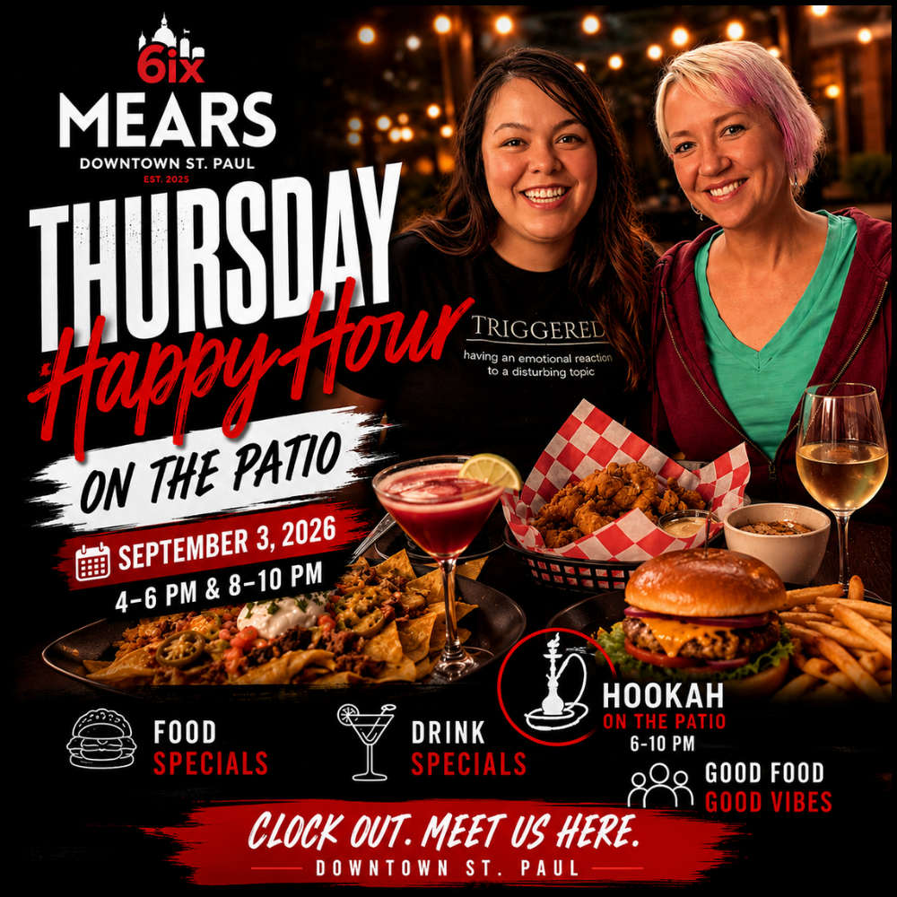 Thursday Happy Hour flyer september 3 2026