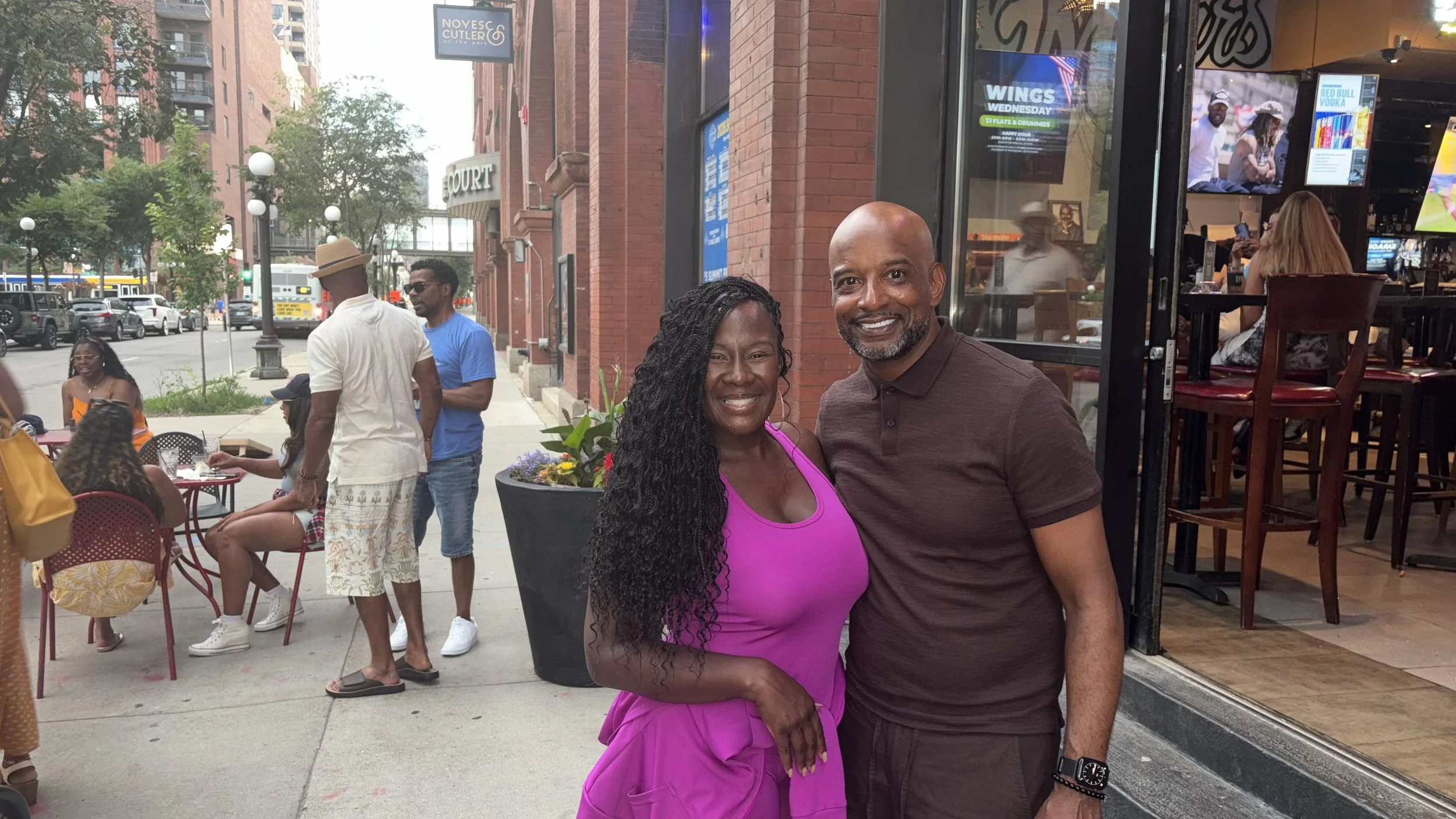 Tommy McNeal and Glam Life Kim pose for a picture