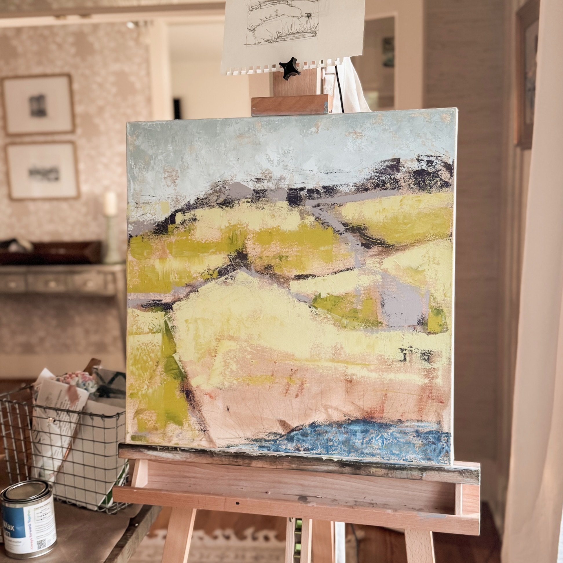 Moving ever so slowly through the layers of this painting, letting patience lead and instinct win out. 

#wip #greenvilleartist #artprogress #contemporaryart