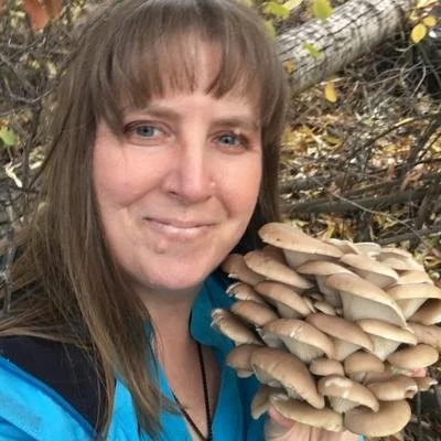 A picture of Krista Willmorth. Owner of the Fungal Forager website, and editor of Fungi of Intermountain Idaho