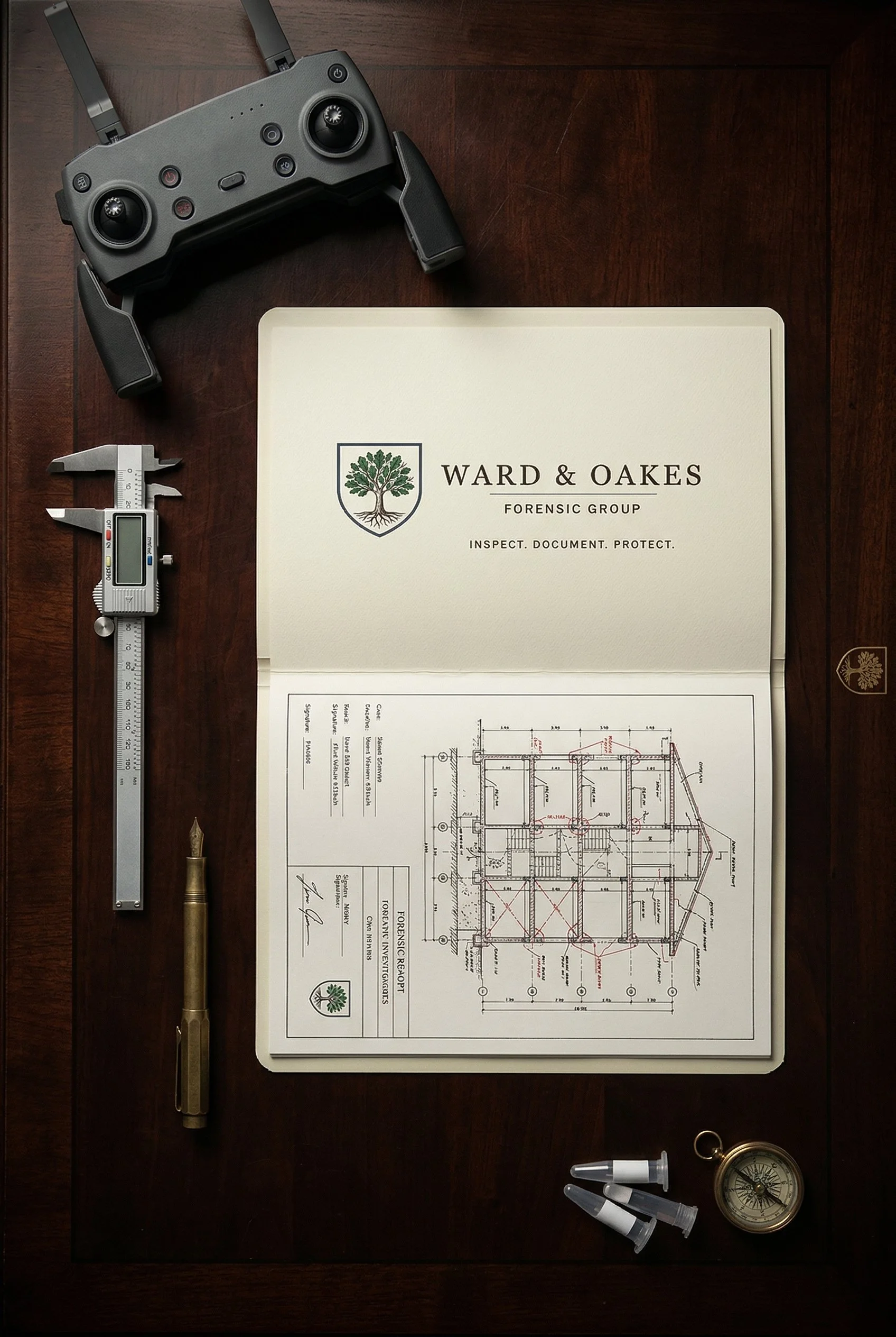 Structural Plans and Estimate written by Ward & Oakes