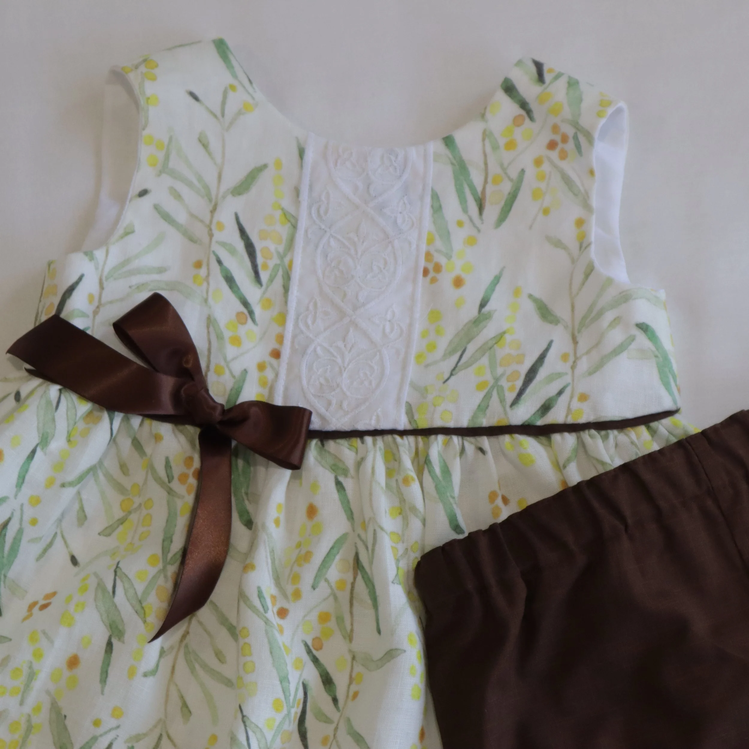 Linen top and bottom baby large front bodice.JPG