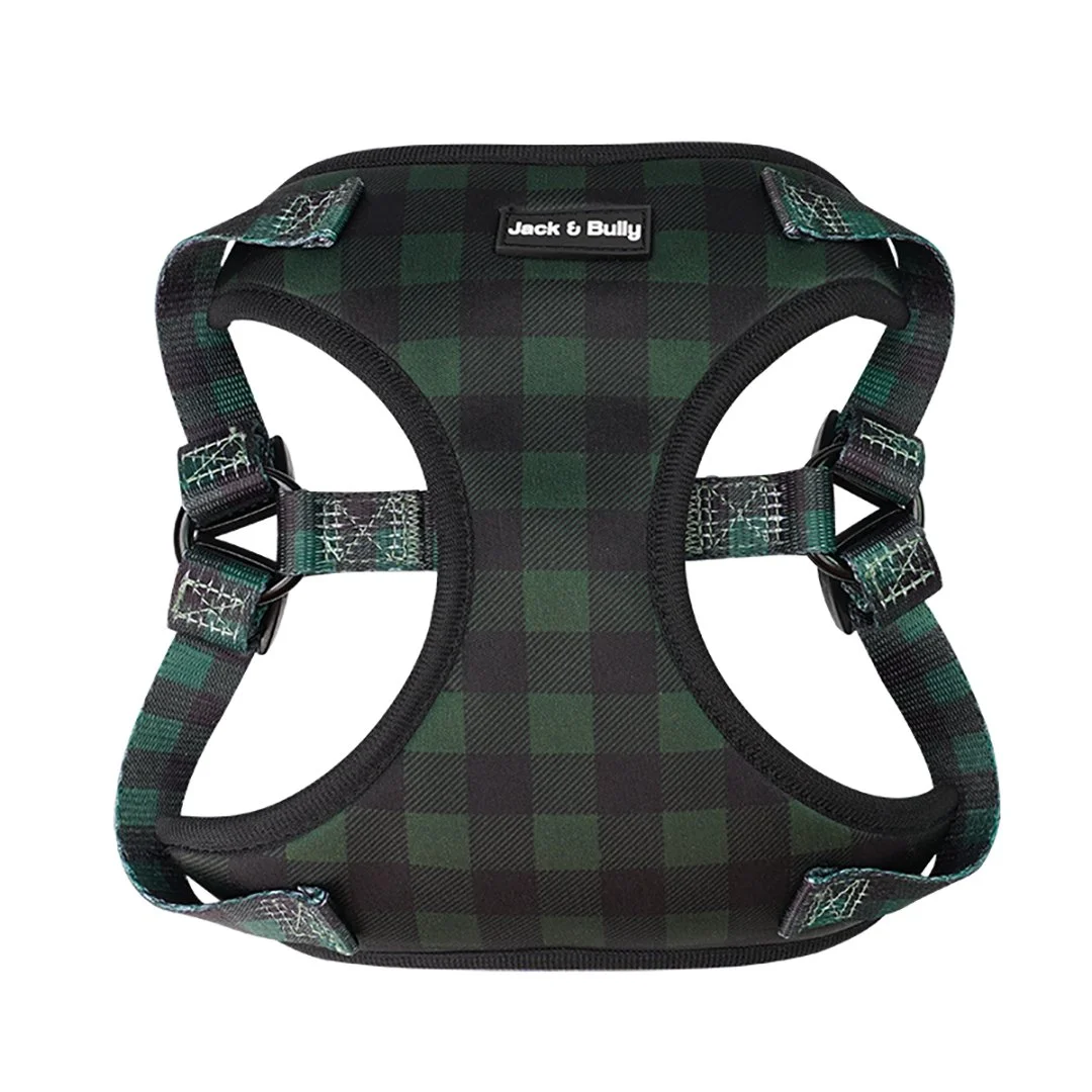 Green Plaid Harness