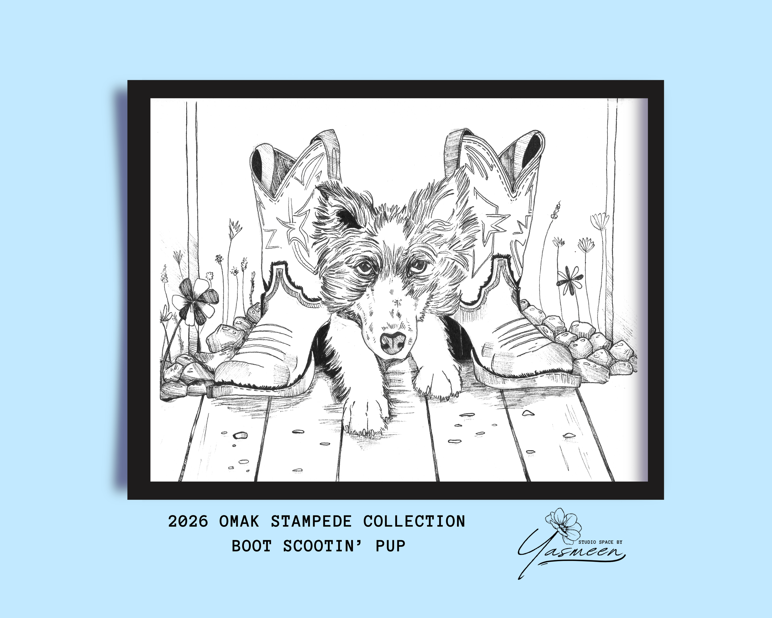 2026 Omak Stampede Collection - Boot Scootin' Pup