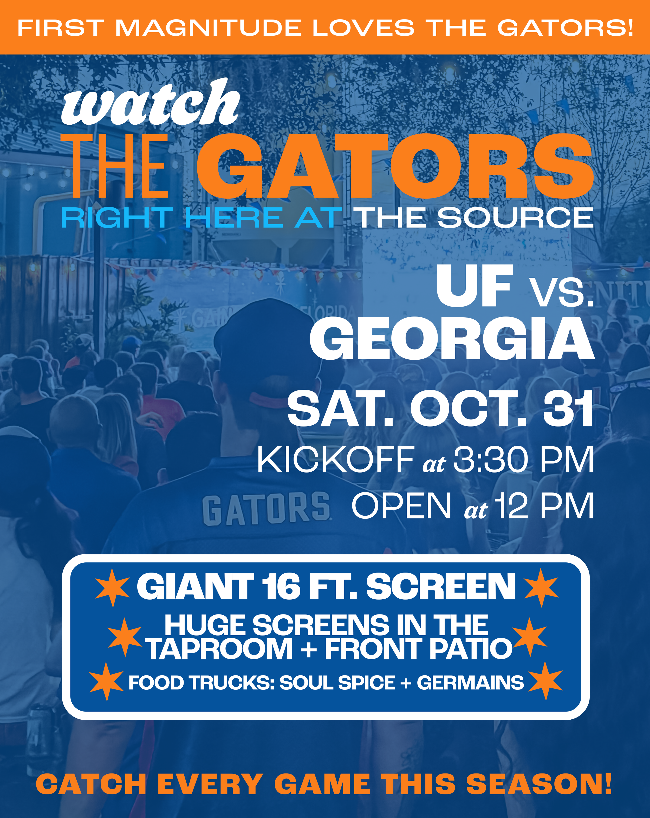 UF vs. Georgia Bulldogs on the Big Screen!