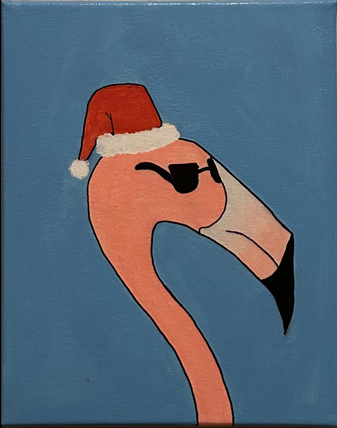 "Flamingo" - Acrylic on Canvas