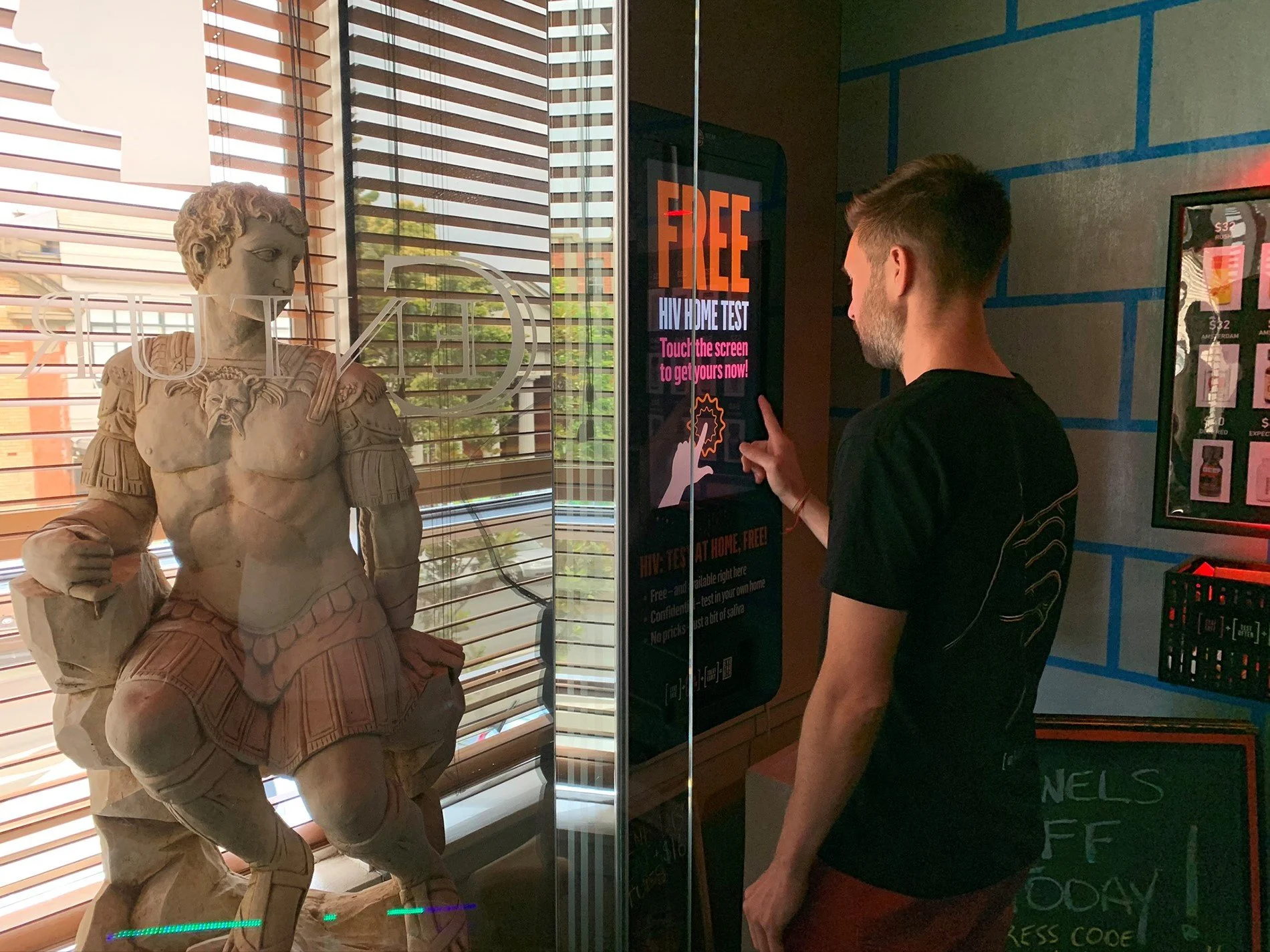 You can get anything out of a vending machine – even an HIV test