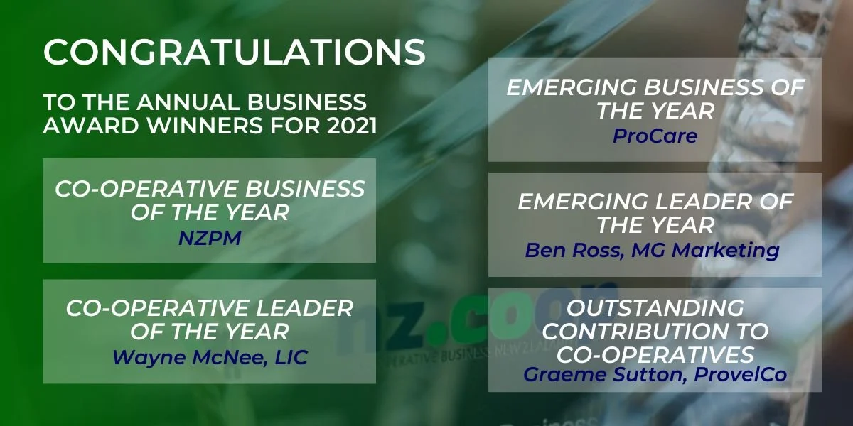 ProCare announced as Emerging Business of the Year at the 2021 Cooperative Business NZ Annual Awards