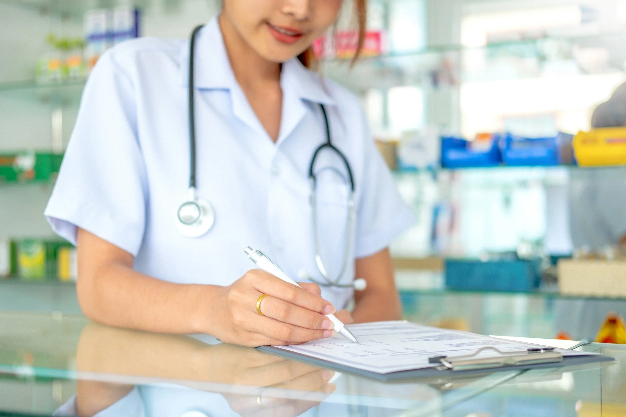 pharmacist working