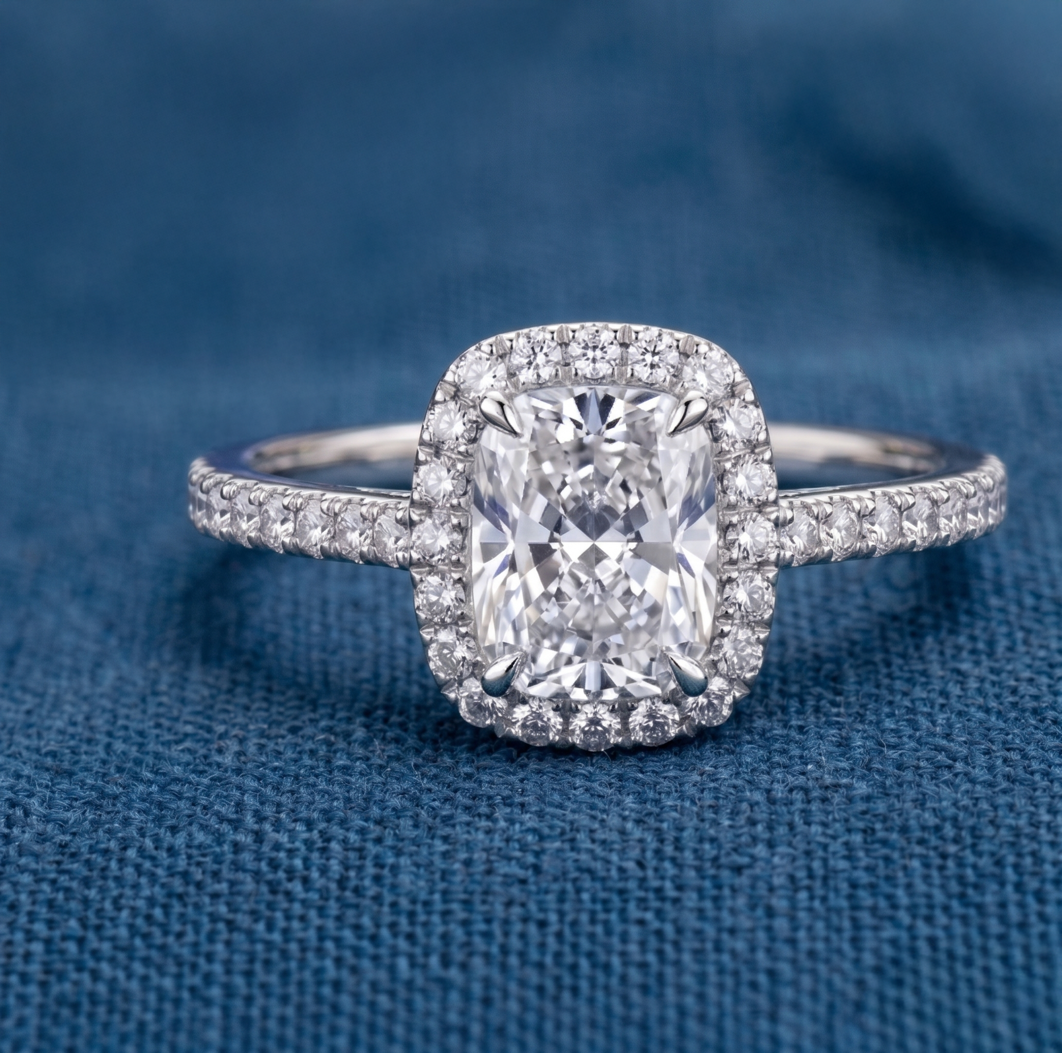 custom engagement ring designed by Coleman E. Adler