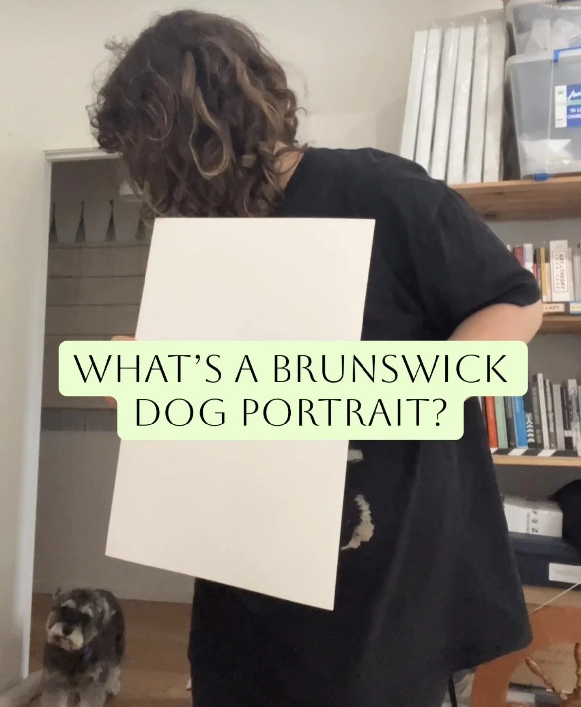 Hand‑drawn custom dog portrait, archival fine art print on cotton rag paper, made in Brunswick Melbourne.