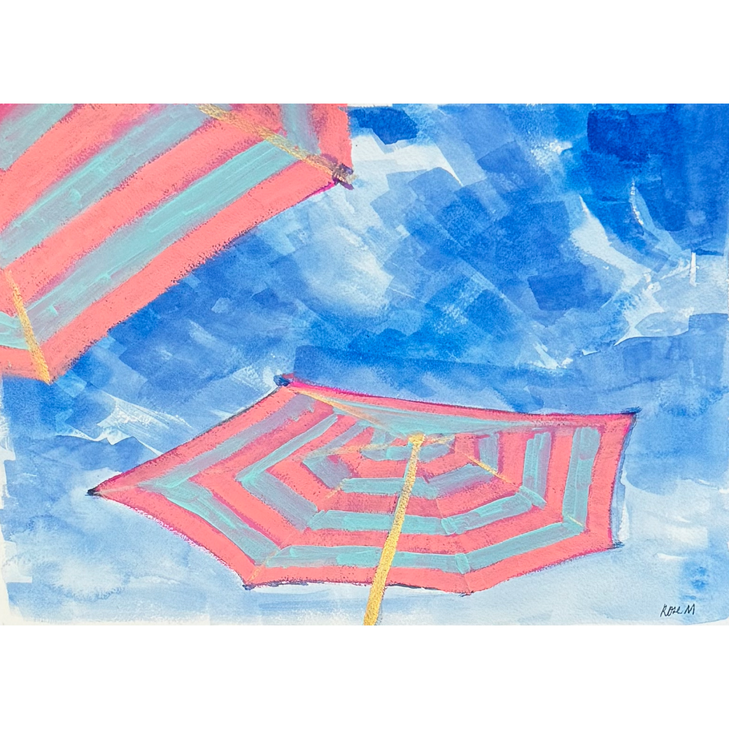 Striped Umbrellas II