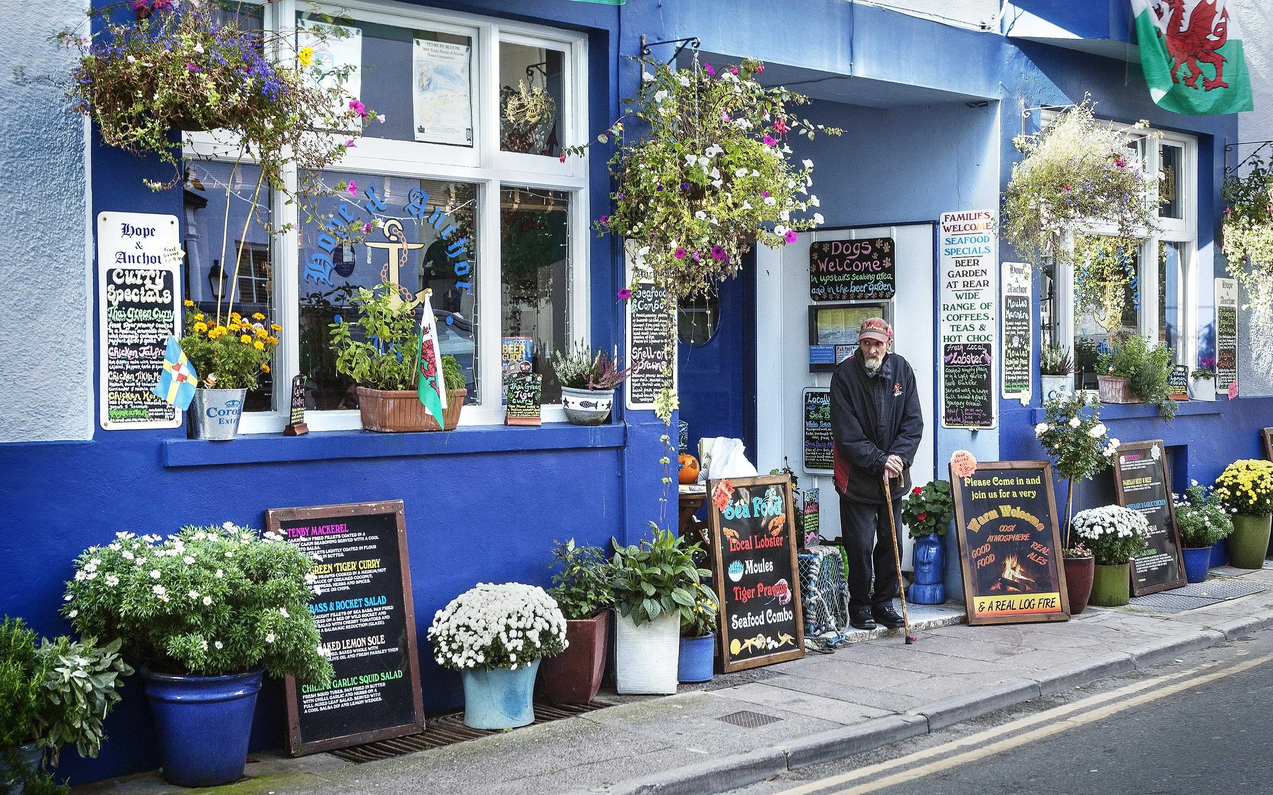 Man At Pub, Tenby, Wales