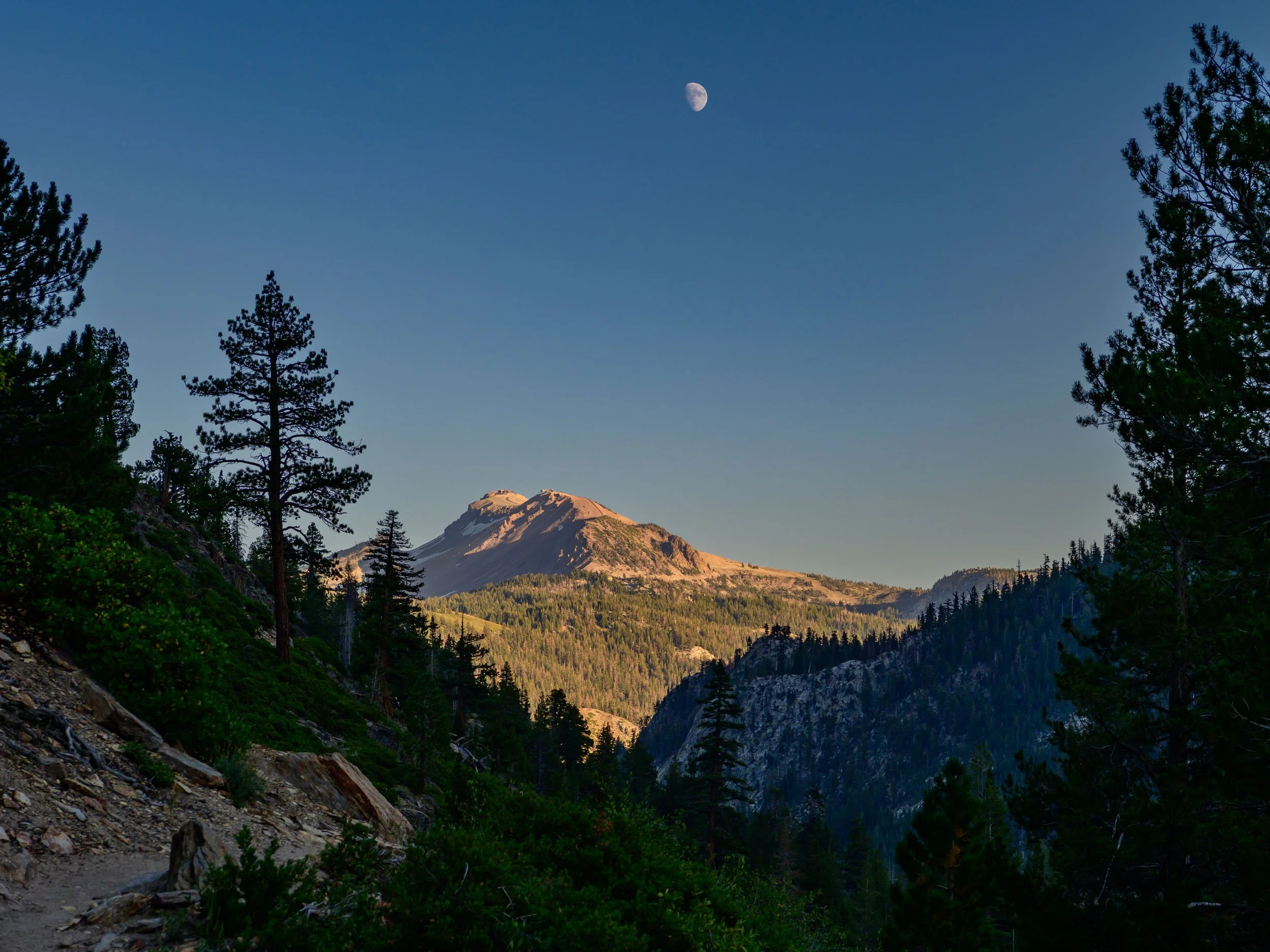 Moonrise Over the High Sierra