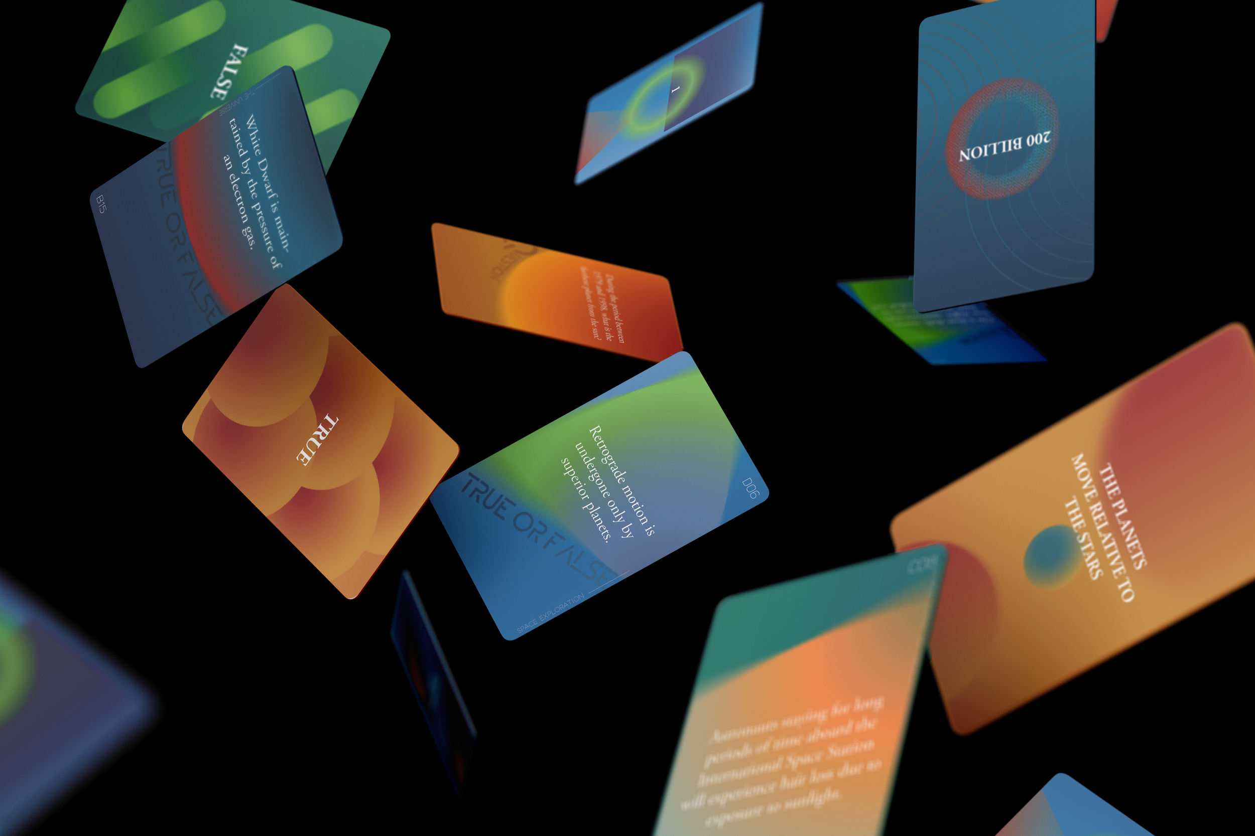 "100 COSMOS" Card Deck Design