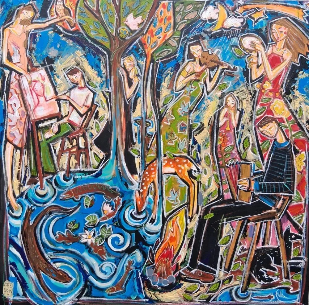 Festoyer à la fine d`une saison - 48 by 48