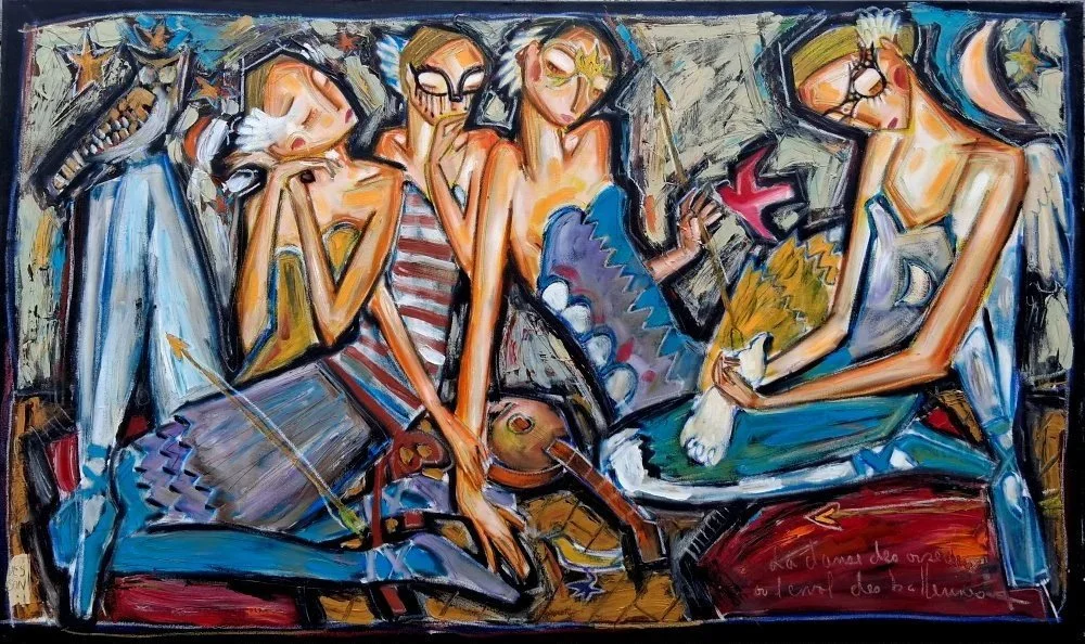 Ballet des colombes / Dove's ballet - 36 by 60