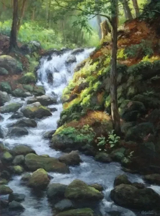 Le ruisseau du sentier écologique - 40 by 30