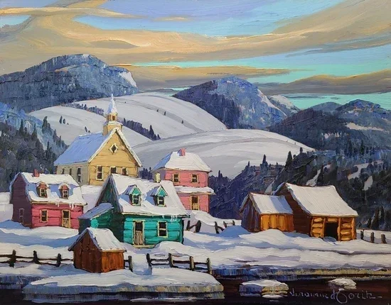 Entre fleuve et Montagnes en Charlevoix - 11 by 14