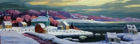 Une anse au fleuve - 10 by 30
