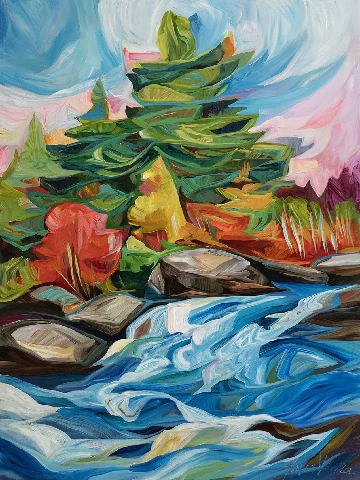 Rapidly Approaching - 30 by 40