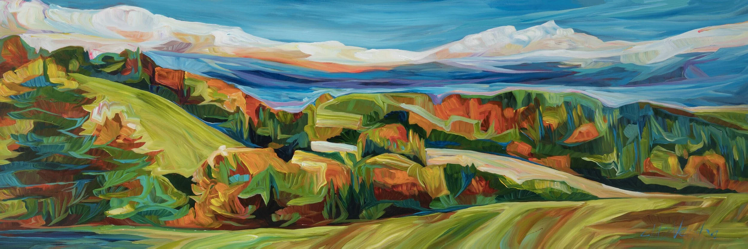 Rolling Hills - 24 by 72