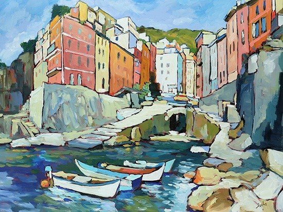 Riomaggiore (Cinque terre italia) - 30 by 40