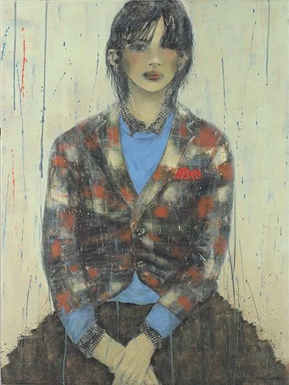 
Jeune fille au chandail rose - 40 by 30