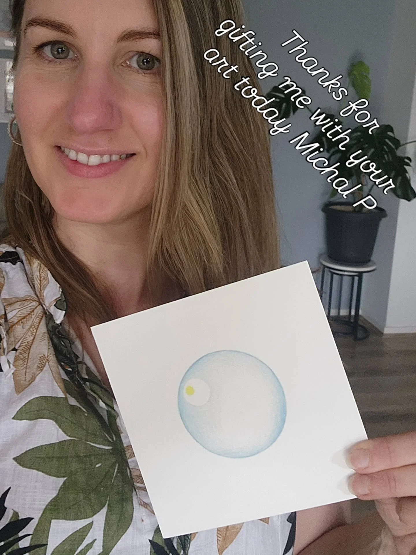 Thanks for gifting me with your art &amp; introducing me to Roundism today @michalplisart