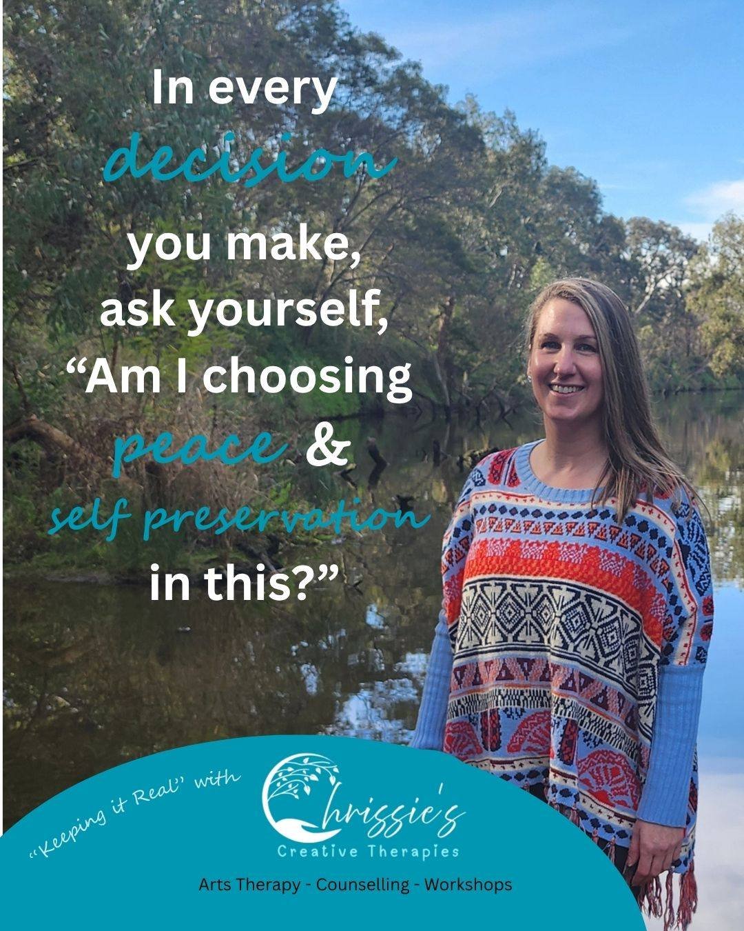 Sometimes the hardest decisions are the ones where choosing yourself feels uncomfortable.

We can often be conditioned to consider everyone else&rsquo;s needs, expectations, reactions and feelings to the point where we forget to ask what the choice i