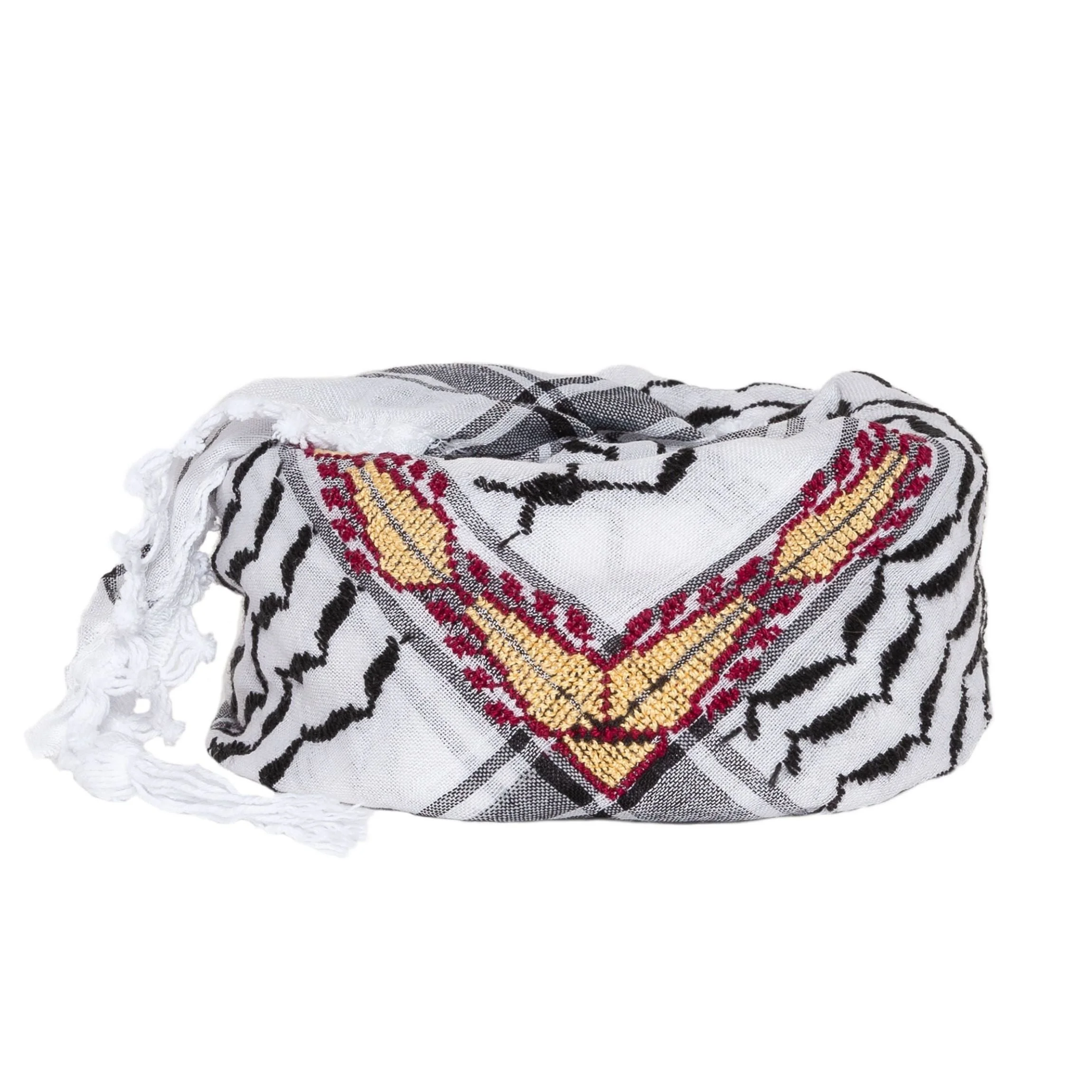 May Black & White Flame Keffiyeh